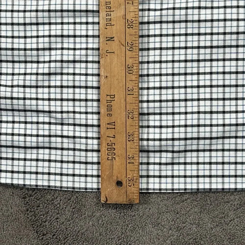 Land's End XL Tall Traditional Fit‎ Crisp Plaid Supima Cotton Button Down Shirt